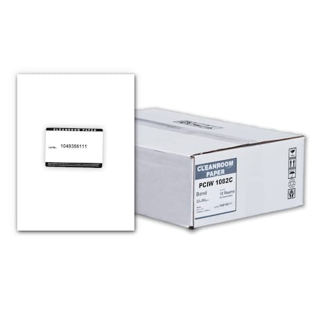 Pure Image Poly Cleanroom Paper, 8.5x11, White 22lb, 250 Sheets/ream, 10 Reams Per/PK